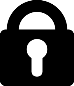 Locked Padlock Security Interface Symbol Sticker Svg Vector, Free Vectors File